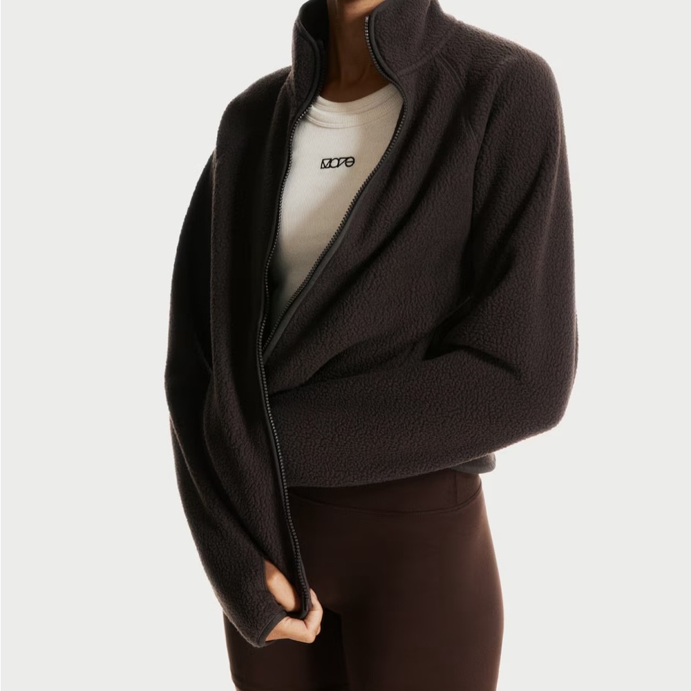 H&M Dark Brown Teddy Jacket